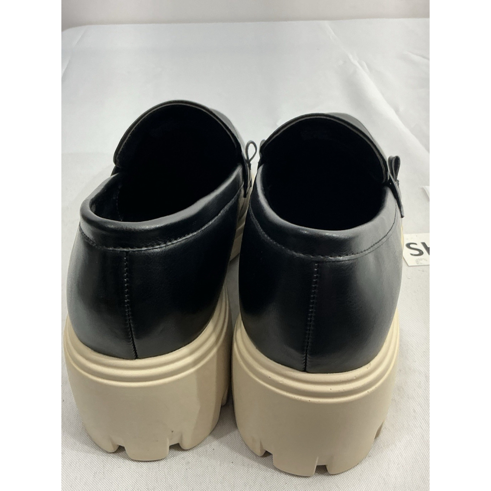 Womans Shoedazzle Elm Chunky Loafers 11 Black Slip On - Picture 5 of 10